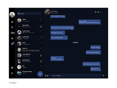 Daily UI #013 Direct Messaging