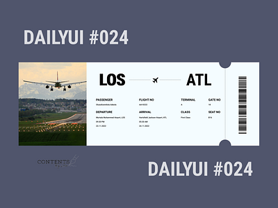 Boarding Pass Daily UI #024