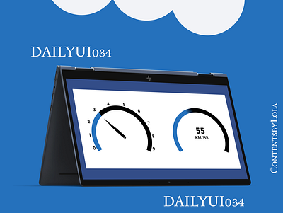 Daily UI #034 car dailyui dashboard design speedometer ui uidesign uiux
