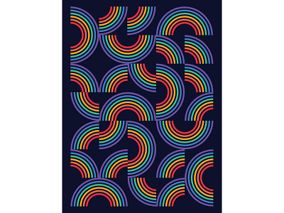 PRIDE bright color design gay happy illustration minimal poster pride vector