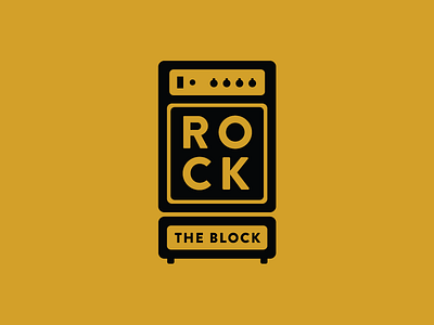 Great Lakes Brewing Co. Rock the Block logo amp beer block party food fun logo music speaker type