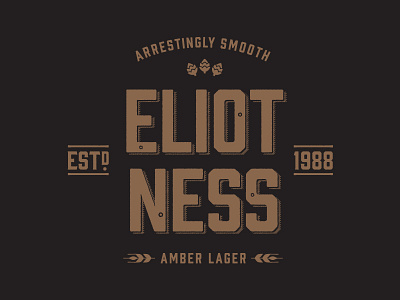 GLBC Eliot Ness Shirt Design beer craft eliot ness glbc prohibition vintage