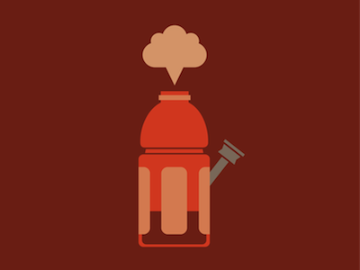 FX Wilfred Illustration: Gatorade Bottle WIP
