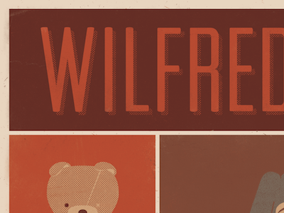 FX Wilfred Illustration: Final textured poster