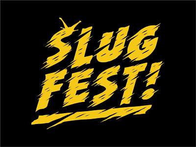 SLUG FEST Band design band color design illustration minimal typography vector
