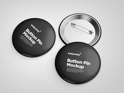 Button Pins Mockup badge branding button pin corporate corporate branding corporate identity design logo mockup mockup photoshop mockup psd photoshop presentation