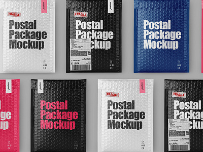 Postal Package Mockup branding bubbled bubbled pack design layered layered psd mockup mockup psd object mockup package photoshop post postal service presentation product mockup psd template