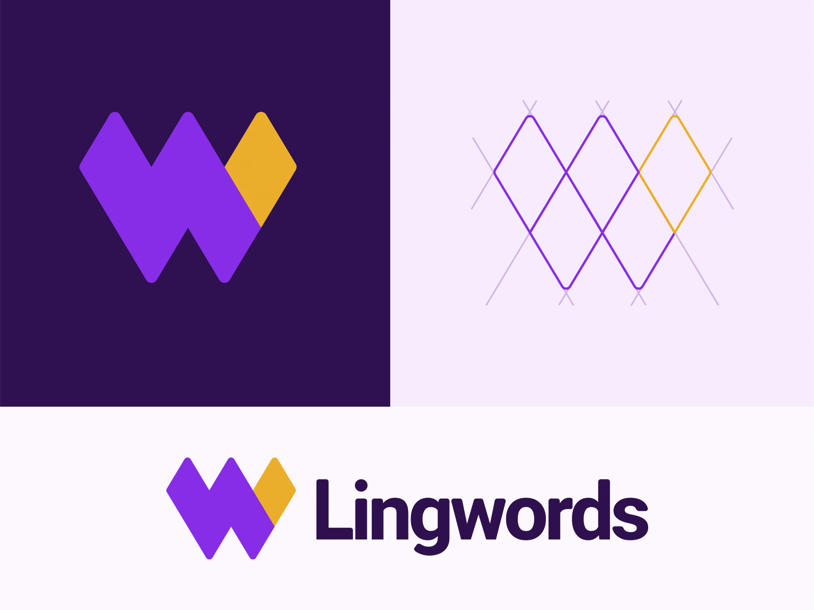 Lingwords Logo Design brand brand identity branding brandmark custom logo design design graphic identity letter logo logo design logo designer logomark logos logotype mark monogram symbol