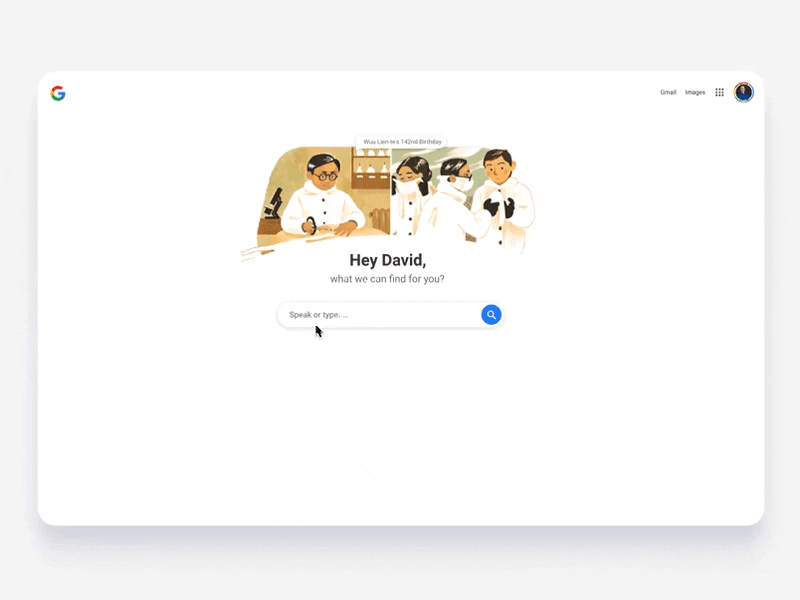 Google concept for seamless search experience