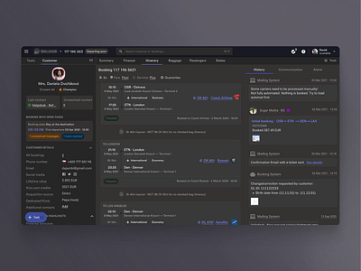 Helpdesk system – Dark mode