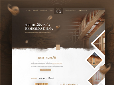 Joinery and craft workshop design joinery landing material minimal ui webdesign website