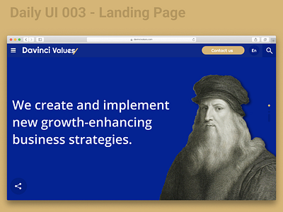 Daily UI 003 - Landing Page 😎 branding ui