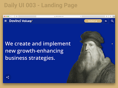 Daily UI 003 - Landing Page 😎