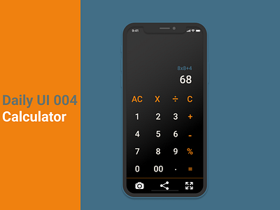 Daily UI 004 - Calculator 😎