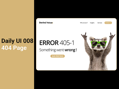 Daily UI 008 - 404 Page😎 dailyui ui ux