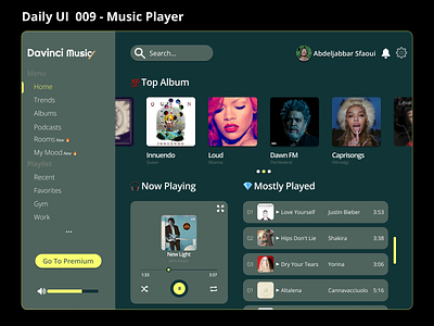 Daily UI 008 - Music Player😎