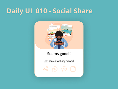 Daily UI  010 - Social Share 😎