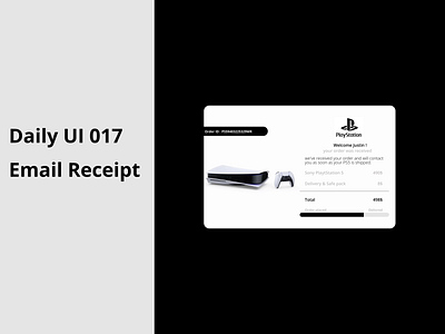 Daily UI 017 - Email Receipt 😎