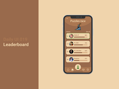 Daily UI 019 - Leaderboard 😎 app branding design illustration ui ux