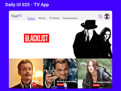 Daily UI 025 - TV App😎
