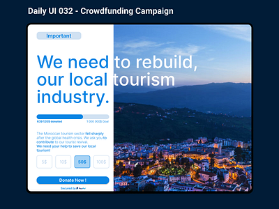 Daily UI 032 - Crowdfunding Campaign 😎