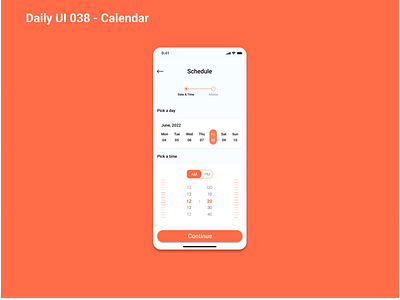 Daily UI 038 - Calendar 😎