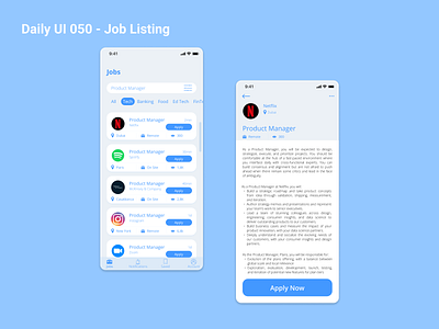 Daily UI 050 - Job Listing 😎 app branding dailyui design illustration logo ui ux