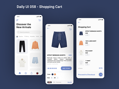 Daily UI 058 - Shopping Cart 😎 app branding dailyui design illustration ui ux