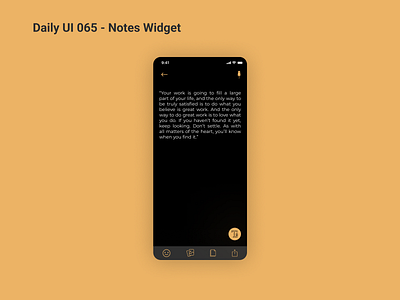 Daily UI 065 - Notes Widget 😎 app branding dailyui design illustration ui ux