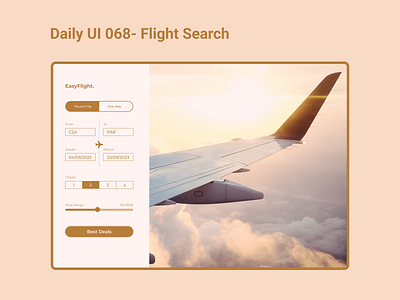 Daily UI 068 - Flight Search 😎