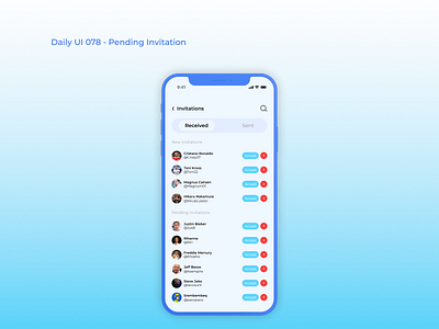 Daily UI 078 - Pending Invitation 😎