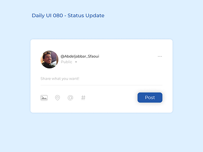 Daily UI 080 - Status Update 😎 app branding dailyui design illustration logo ui ux