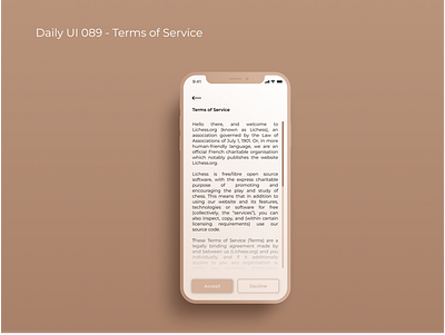 Daily UI 089 - Terms of Service 😎 app branding dailyui design illustration logo ui ux