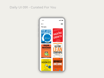 Daily UI 091 - Curated for you 😎 app branding dailyui design illustration logo ui ux