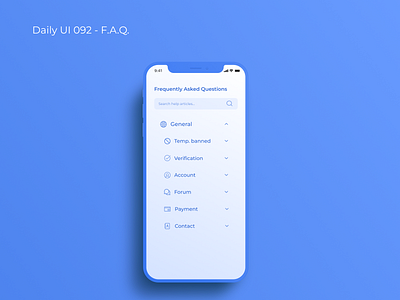 Daily UI 092 - F.A.Q. 😎 app branding dailyui design illustration logo ui ux