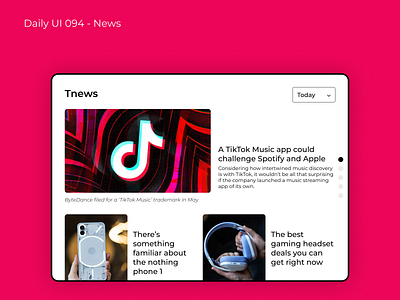 Daily UI 094 - News 😎