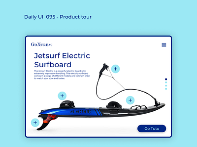 Daily UI 095 - Product Tour😎