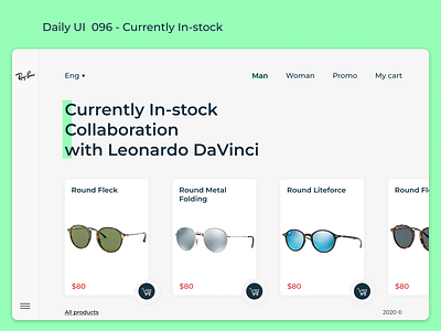 Daily UI  096 - Currently In-stock 😎