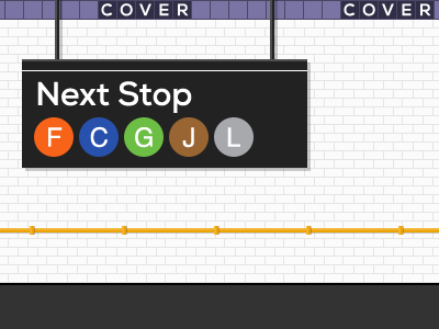 Next Stop cover nyc subway tile