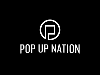 Pop Up Nation Logo flag knockout logo pop up pop up nation