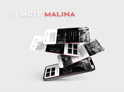 MUTE MALINA web design branding design graphic design logo minimal mockup ui ux