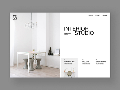 Interior Studio Concept Minimalism design furniture interior minimalism studio ui ux web design