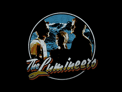 The Lumineers - VINTAGE MOUNTAINS band merch design folk music indie indie music merch merch design merchandise design merchandising the lumineers tour tour merch