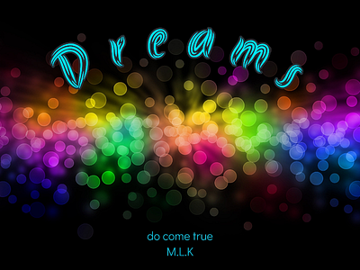 Dreams! branding design dreams illustrator inspiring logo mlk motivation photography respect typography ui