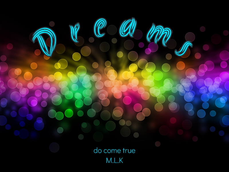 Dreams! typography photography illustrator design ui respect mlk branding logo motivation inspiring dreams