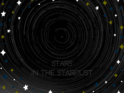 We are all spinning stardust. branding concepts cosmic design designers logo logos love star stardust ui ux