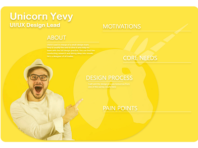 Unicorn persona work for uiux designer designer logo persona rainbow skills ui uidaily uidesign unicorn ux uxdesign