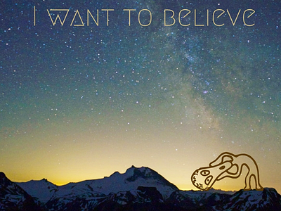 I want to believe! #aliens alien believe branding idea illustration logo love photography portfolio thoughts typography ux