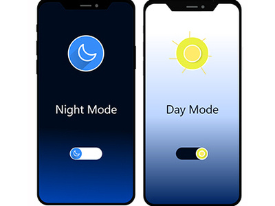 Night and Day mode - Dark and Light Modes app branding challenge concepts design ideas illustration ios logo logos look look and feel portfolio typography ui uidaily ux