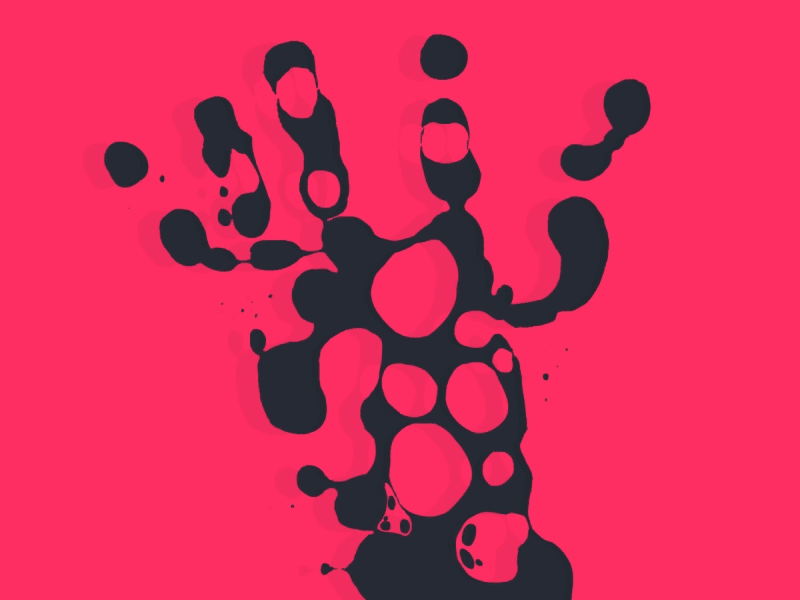 Liquid Hand 2d abstract after effects animation flash framebyframe gif loop